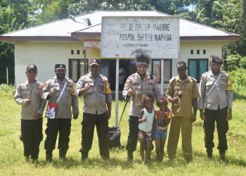 Kapolres Nabire Laksanakan Kunjungan Kerja Ke Polsubsektor Wapoga dan Polsek Napan, Ini pesannya.