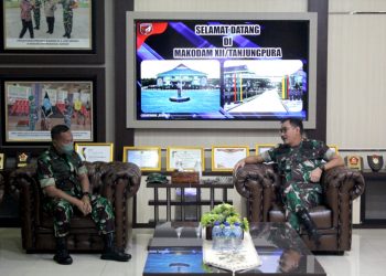 Pangdam XII/Tpr Terima Kunjungan Silaturahmi Irpuskesad