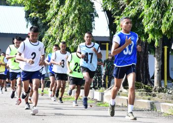 363 Calon Prajurit TNI AL Panda Lantamal VI Jalani Tes Samapta Jasmani
