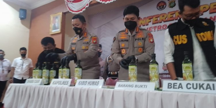 Satresnarkoba Polres Metro Tangerang Kota Berhasil Ungkap Narkotika Jenis Sabu Cair