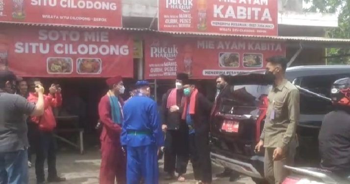 Wakil Wali Kota Depok Imam Budi Hartono menghadiri dan memberikan sambutan gelaran Pemuda Cilodong (Peci) Mengenang Seniman Betawi Cilodong.