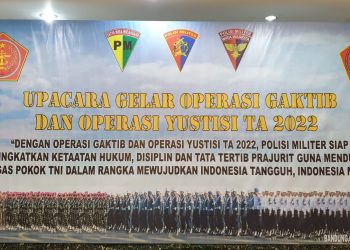 Upacara Operasi Gaktib dan Yustisi tahun 2022 secara Virtual di wilayah Kogartap II/Bandung