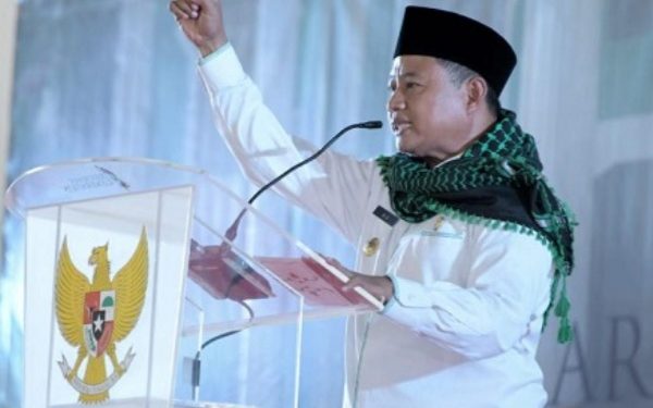 Resmikan Auditorium Pesantren Fajrussalam Bogor, Wagub Pesan Santri Harus Adaptif