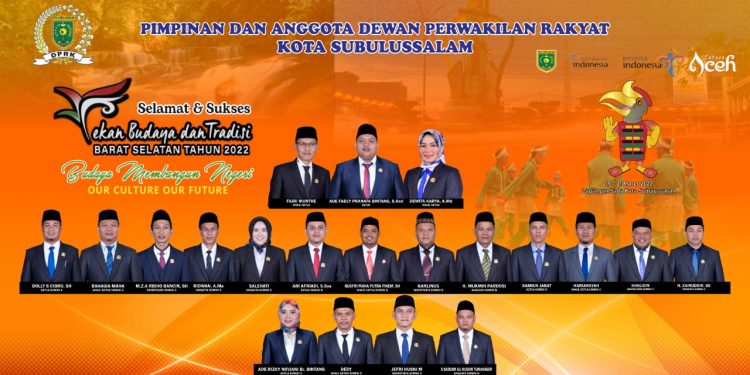 Walikota Subulussalam Launching Pekan Budaya dan Tradisi Barat Selatan Aceh , Menggema di Kota Subulussalam Disambut Meriah dengan Tarian Khas Aceh.