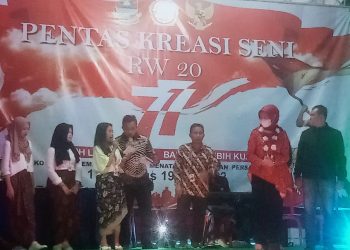 Pentas Kreasi Seni HUT RI ke-77 ,Rw 20, Desa Cilame, Kab.Bandung Barat di Hadiri Camat Ngamprah di Dampingi Kepala Desa Cilame,Kab. Bandung Barat .