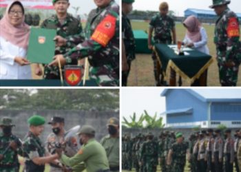 Kasrem 071/Wijayakusuma Dampingi Kasdam IV/Diponegoro Tutup TMMD 114 Tegal