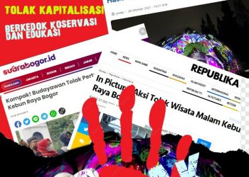 Forum Peduli Kebun Raya Bogor Didampingi AWASS Law Firm Gelar Aksi Jumat Kramat
