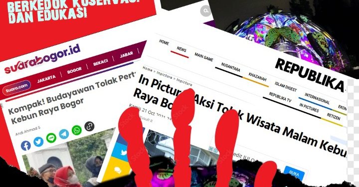 Forum Peduli Kebun Raya Bogor Didampingi AWASS Law Firm Gelar Aksi Jumat Kramat