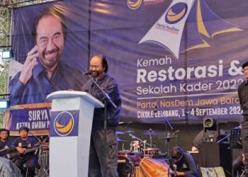 Surya Paloh Resmikan Kemah Restorasi NasDem Di Lembang