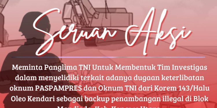 Dugaan Backup Pertambangan Ilegal, JPIP Minta Panglima TNI Investigasi Anggotanya