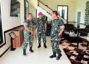 Danlantamal VI laksanakan Courtesy Call ke Pangdifiv 3 Kostrad