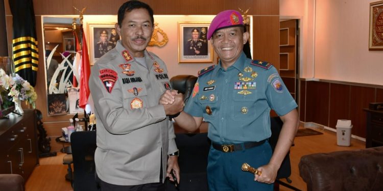 Komandan Lantamal VI Silaturahmi ke Polda Sulsel