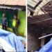 Longsor TPT Salahsatu Rumah Tokoh Warga Ciburial Kav, Desa Margajaya. Pemdes Margajaya dan BPBD Tinjau Langsung Lokasi Kejadian