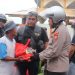 Diantar Ratusan Motor Komunitas Vespa, Kapolres Sukabumi bagikan Sembako