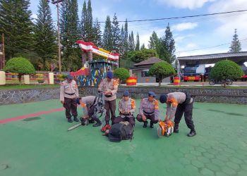Tim SAR Sat Brimob Polda Jabar Laksanakan Siaga Antisipasi Terjadinya Bencana Alam