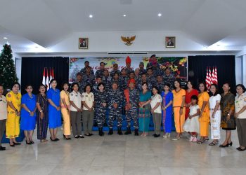 Danlantamal VI menghadiri undangan perayaan Natal tahun 2023.