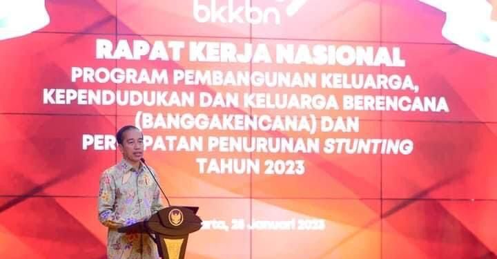 Buka Rakernas Penurunan Stunting, Presiden: SDM Unggul Kunci Daya Saing Bangsa