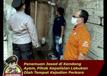 Penemuan Jasad di Kandang Ayam, Pihak Kepolisian Lakukan Olah TKP