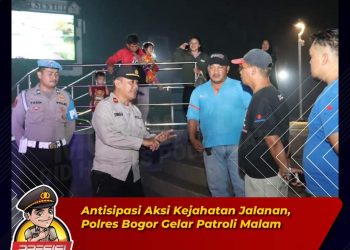 Upaya Cegah Terjadi Tindak Kejahatan Jalanan di Malam hari dan  Kriminalitas, Jajaran Polres Bogor dan Brimob Jabar gelar Patroli Malam