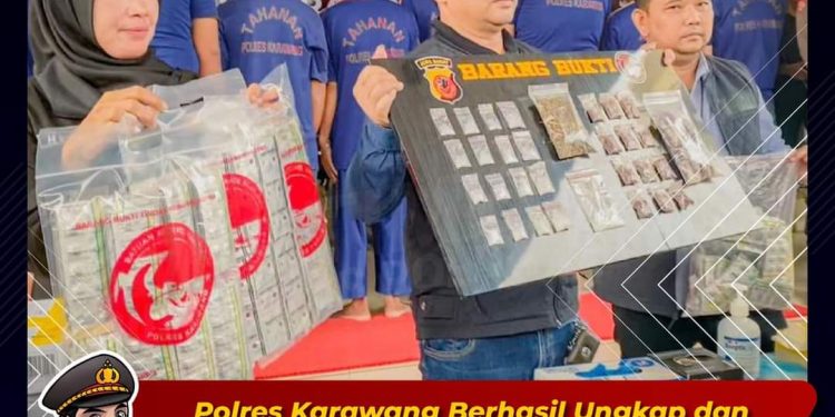 MANTAP..!! Polres Karawang Berhasil Ungkap dan Tangkap Penyalahgunaan Narkoba dalam Kurun Waktu 2 Minggu saja.