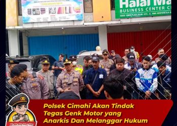 Polsek Cimahi akan Tindak Tegas Genk Motor yang Anarkis dan Melanggar Hukum