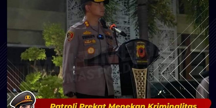 Patroli Prekat di Pimpin Kapolres Karawang Menekan Kriminalitas dan Gangguan Kamtibmas Lainnya di Wilayah Hukum Polres Karawang