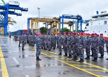 Lantamal VI sambut peserta Satgas Lattek Wira Jalayudha XIX/2023