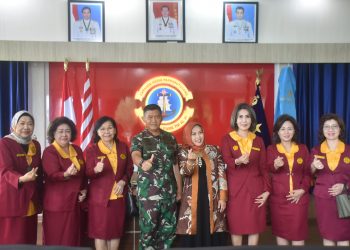 Jalin Silaturahmi , Danlantamal VI dan Ketua Korcab VI DJA II Terima Kunjungan Ketua IWATI Sulsel