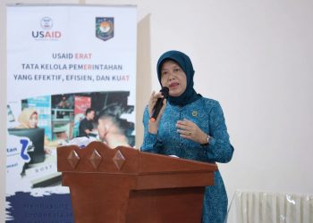 Bimtek Web Monitoring Hasnah Syam Sebagai Pemateri 8 Aksi Percepatan Penurunan Stunting Bersama Pemda Barru dan USAID Erat