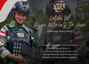 Insiden Kecelakaan Salahsatu anggota TNI AD Terpeleset dan Hanyut ke Sungai dan Telah Gugur saat sedang Bertugas
