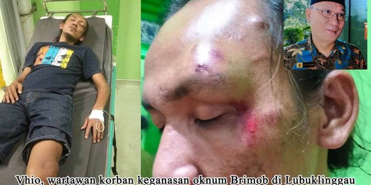 Diduga Oknum Brimob Aniaya Wartawan..!! Kapolres Lubuklinggau Diduga Kuat Giring Korban Menjadi Tersangka