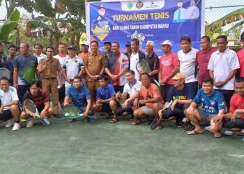 Dalam Rangka HUT ke 63 Barru, Pemda Barru adakan Turnamen Tennis Lapangan
