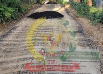 Diduga Proses Pengaspalan Ditumpuk Seperti Tumpukan Pasir, DPD GSPI Sultra Bakal Laporkan