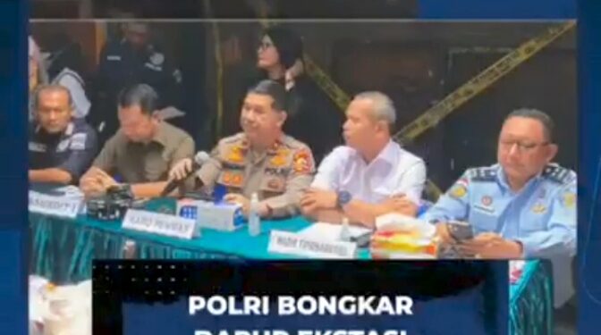Polri Bongkar Dapur Ekstasi di Ibu Kota