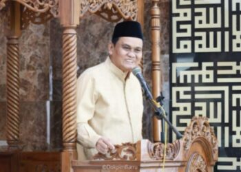 Bupati Barru Suardi Saleh Hadiri Israj Mi’raj di Masjid Nurul Ittihad Siddo Soppeng Riaja