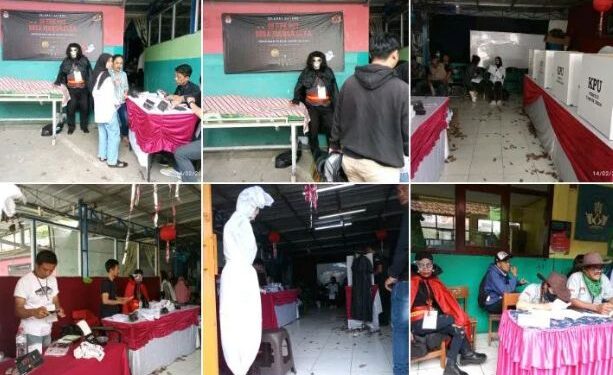 TPS Unik “Sarang Hantu” TPS 37 Desa Margajaya, Bandung Barat Menarik Minat bagi Pemilih untuk Datang ke TPS