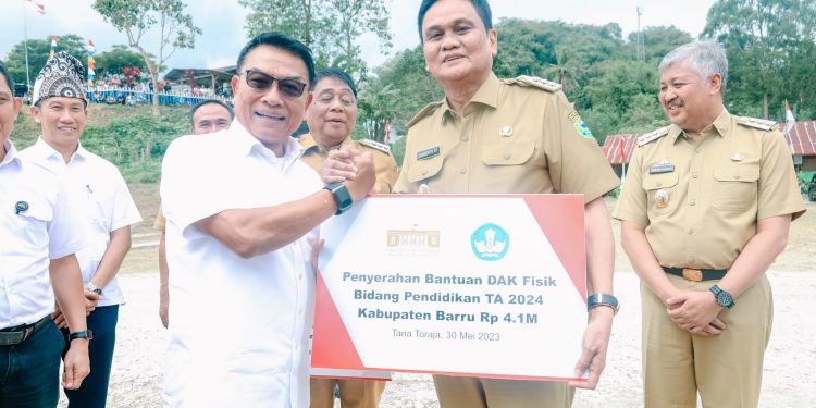 Bupati Barru; Terima Kasih dan Apresiasi pada Kepala Staf Kepresidenan RI, Barru Dapat DAK Fisik Bidang Pendidikan TA.2024 Senilai 4,1 M