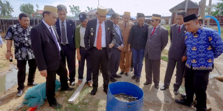 Bupati Suardi Saleh Berharap Hasil Panen Udang Vanamei  Sistem Kolam Bundar Dapat Direplikasi pada Petambak Lain di Kab. Barru