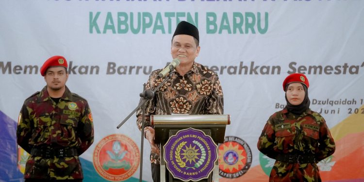 Bupati Suardi Saleh Hadiri Musda PDM Ke XI dan Aisyiah Ke X Kabupaten Barru Di Aula KH.Ahmad Dalhlan STKIP Muhamnadiyah Padaelo