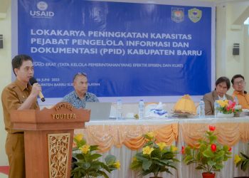Kegiatan Lokakarya PPID Kab. Barru Resmi Ditutup oleh Kadis Kominfo-SP Syamsuddin, S.IP,M.Si