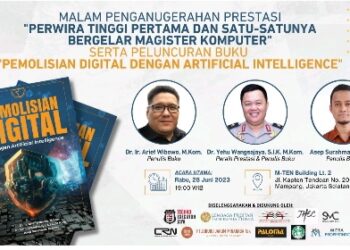 Malam Penganugerahan Prestasi Perwira Tinggi Pertama dan Satu-satunya Bergelar MAGISTER KOMPUTER , serta PELUNCURAN BUKU “Pemolisian Digital dengan Artificial Intelligence”.