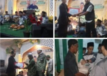 Tabligh Akbar Maulid Nabi Muhammad SAW 1445 H Mempererat Ukhuwah Islamiyah Yayasan Zubaidatul Muta’alimin Al-faqih berbagi bersama Warga