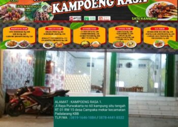 Ayoooo…!! Kita Goyangkan Lidah di “KAMPOENG RASA, WAROENG SOP DAN SATE MARANGGI”dengan Aroma Khas buat Perut menjadi Lapar