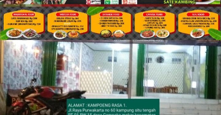 Ayoooo…!! Kita Goyangkan Lidah di “KAMPOENG RASA, WAROENG SOP DAN SATE MARANGGI”dengan Aroma Khas buat Perut menjadi Lapar