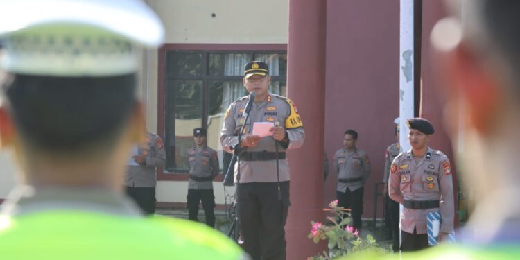 Kapolres Mateng Pimpin Apel Gelar Pasukan Operasi Keselamatan Marano 2024