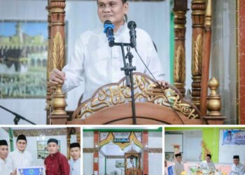 Safari Ramadhan Terakhir di Pujananting, Bupati Barru Suardi Saleh Tarawih di Masjid Nurul An’faq Doi-Doi