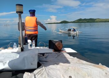 Sat Polairud Polres Polman Laksanakan Patroli Perairan dan Pam Wisata Liburan Idhul Fitri di Wilayahnya