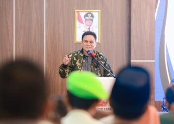 Bupati Barru Ucapkan Selamat Atas Pelantikan PC.PPM Kab.Barru Di Baruga Singkeru Adae Rujab Bupati Barru