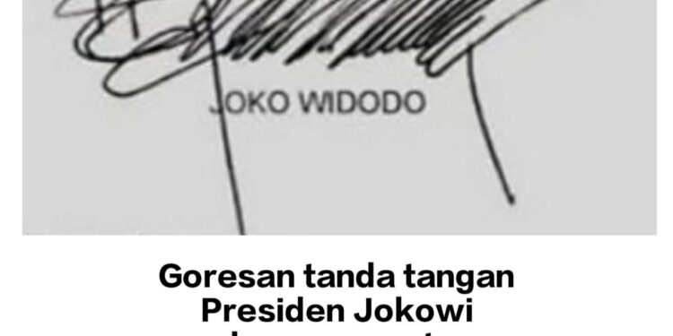 Membaca Pratanda Bentuk Tanda Tangan Presiden Joko Widodo