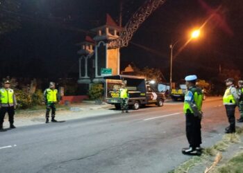 Amankan Malam 1 Suro, Polres Bersama Kodim 0808 Laksanakan Pengamanan Wilayah Blitar